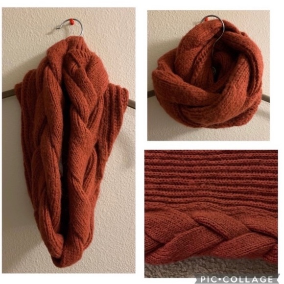 World Market Braided Infinity Sweater Scarf Boho Bohemian - Picture 1 of 5